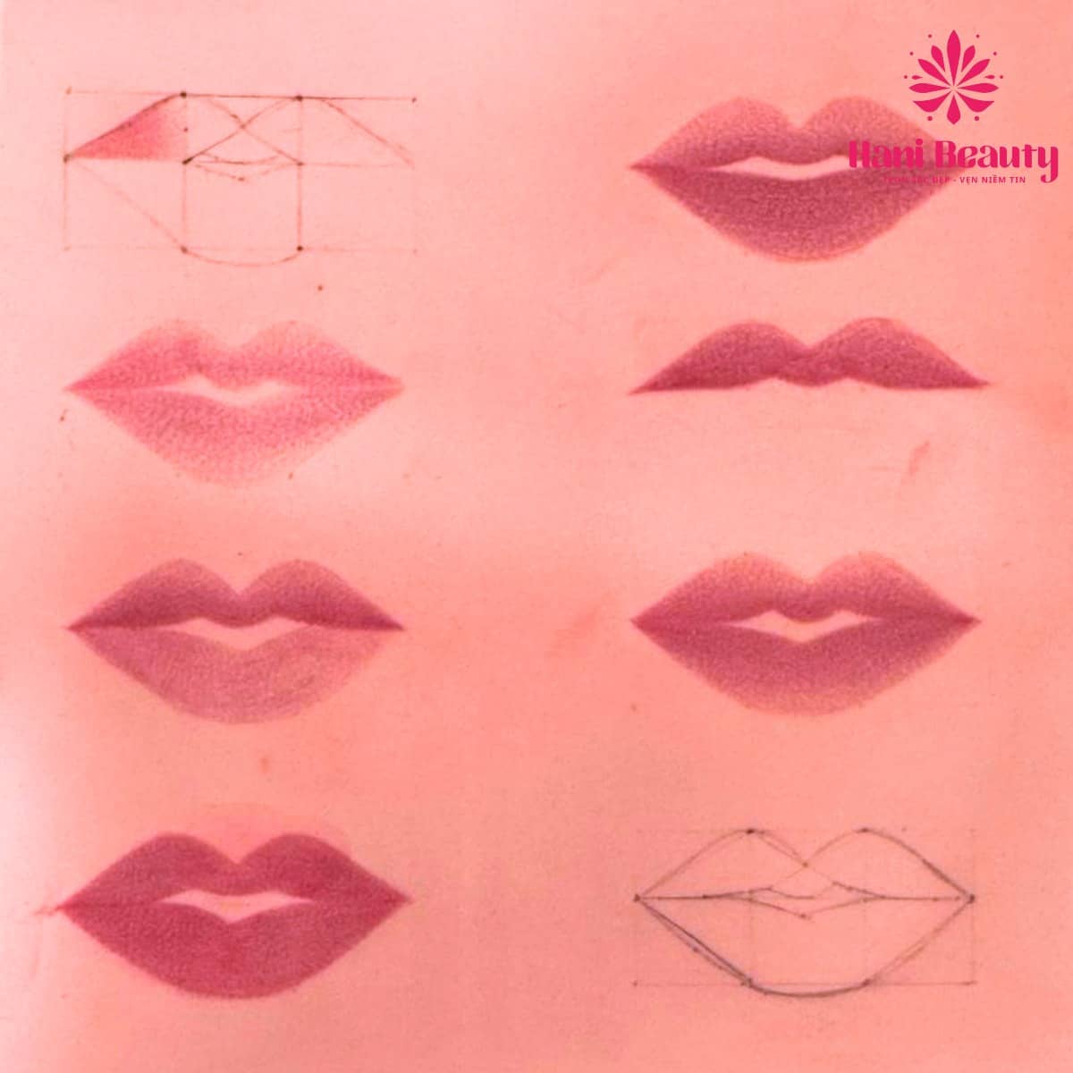 Học phun môi cho người mới tại Hani Academy: dễ theo học, hướng dẫn từ cơ bản đến nâng cao, hỗ trợ mở tiệm cho học viên.