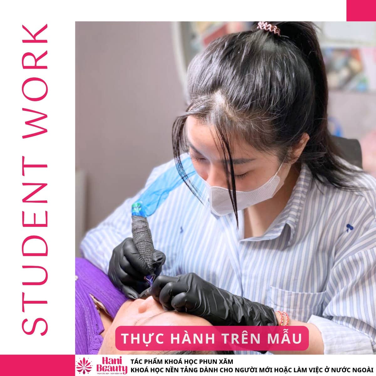Hani Academy cung cấp khóa học phun môi minh bạch, cơ sở hiện đại, giáo trình chuẩn quốc tế và hỗ trợ trọn đời cho học viên.