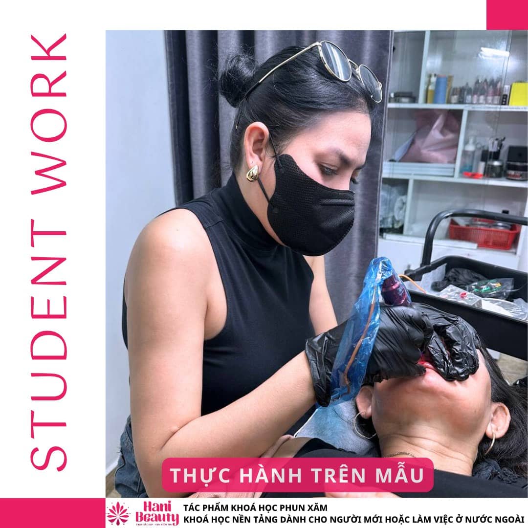 Học phun xăm nâng cao gói ưu đãi với kỹ thuật Hairstroke siêu thực.
