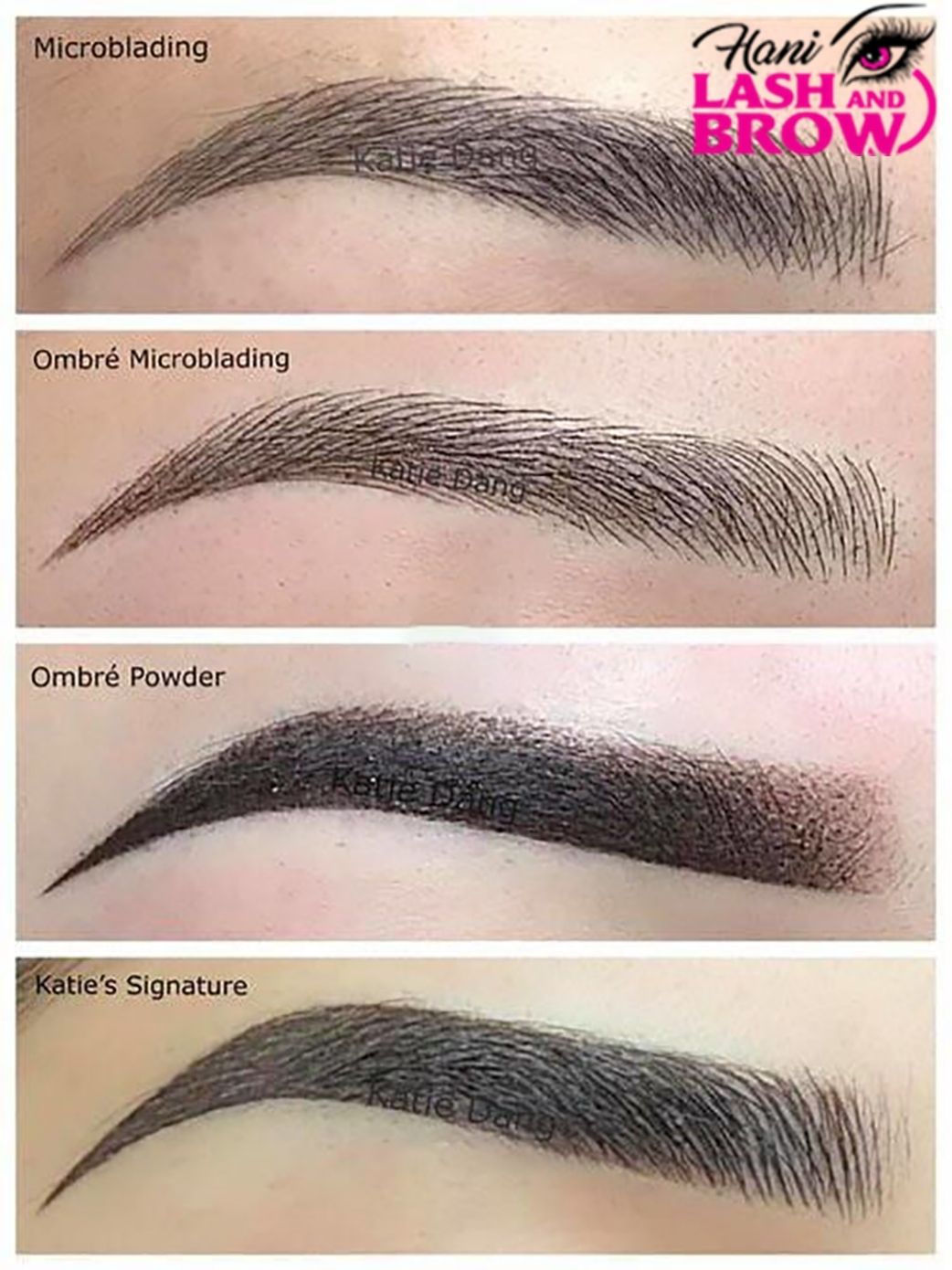 các kiểu dáng chân mày