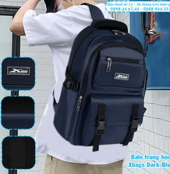BALO TRUNG HỌC XBAGS DARK BLUE XB 3202 -  KIỂU DÁNG THỜI TRANG, ĐƯỜNG NÉT HOÀN HẢO, CHỐNG NƯỚC XỊN XÒ  BALO TRUNG HỌC XBAGS DARK BLUE XB 3202 -  KIỂU DÁNG THỜI TRANG, ĐƯỜNG NÉT HOÀN HẢO, CHỐNG NƯỚC XỊN XÒ