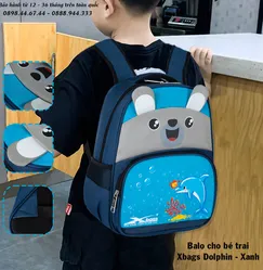 BALO HỌC SINH MẦM NON TIỂU HỌC XBAGS DOLPHIN XB 3020 - THÔNG MINH, TIỆN LỢI, THỜI TRANG BALO HỌC SINH MẦM NON TIỂU HỌC XBAGS DOLPHIN XB 3020 - THÔNG MINH, TIỆN LỢI, THỜI TRANG