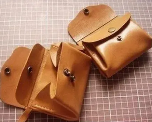 May túi da thủ công handmade đơn giản May túi da thủ công handmade đơn giản