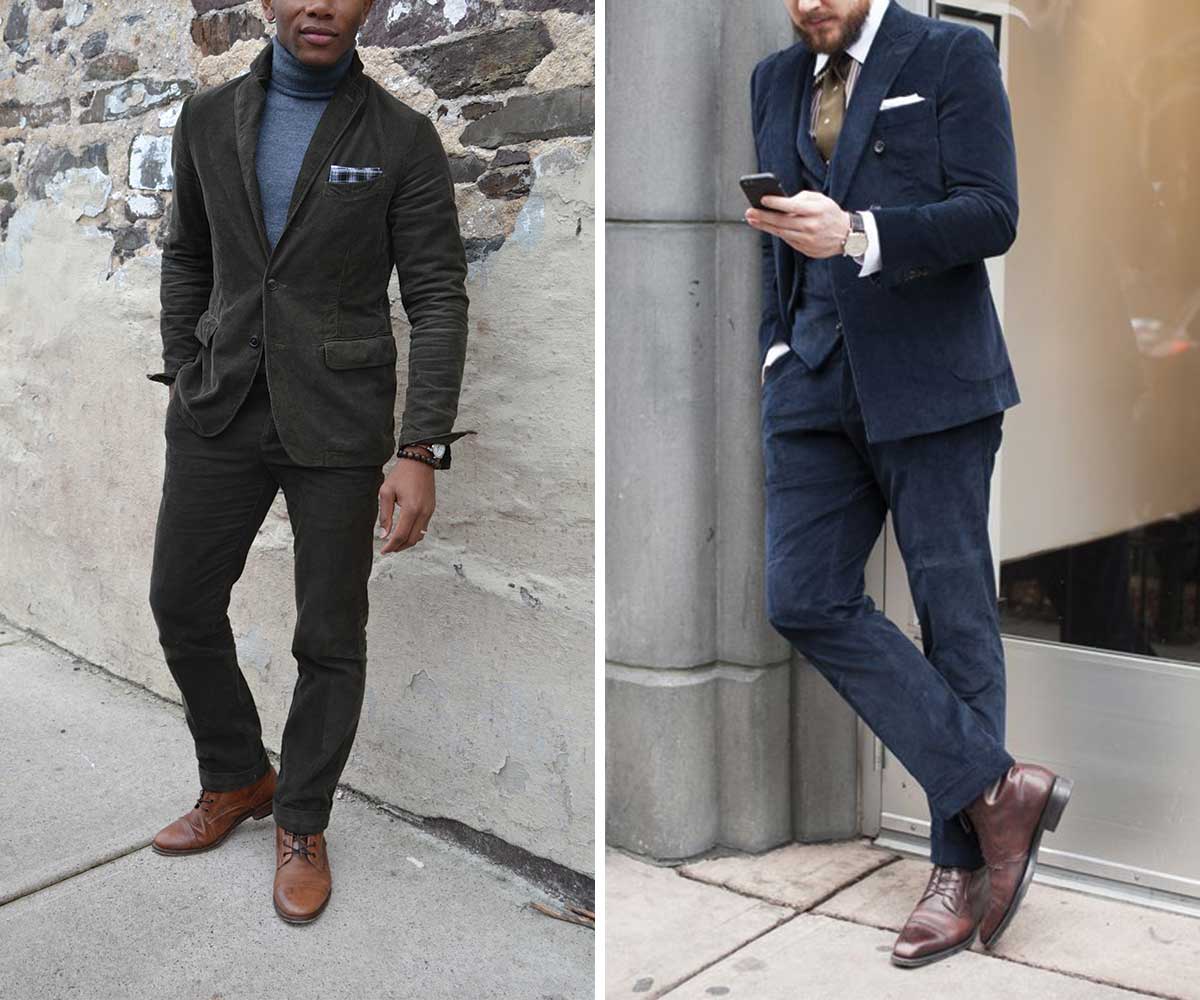 Phong cách quý ông lịch lãm với những bộ suit nhung tăm Phong cách quý ông lịch lãm với những bộ suit nhung tăm