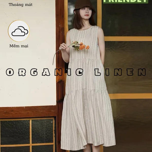 Linen hàn hoạ tiết sọc