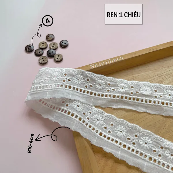 Ren thô boi màu trắng 1 chiều nhiều mẫu mã xinh xắn