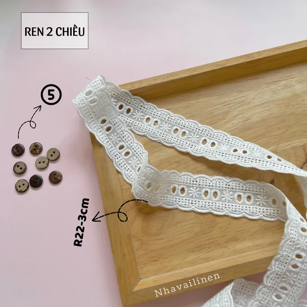 Ren thô boi màu trắng 2 chiều nhiều mẫu mã xinh xắn