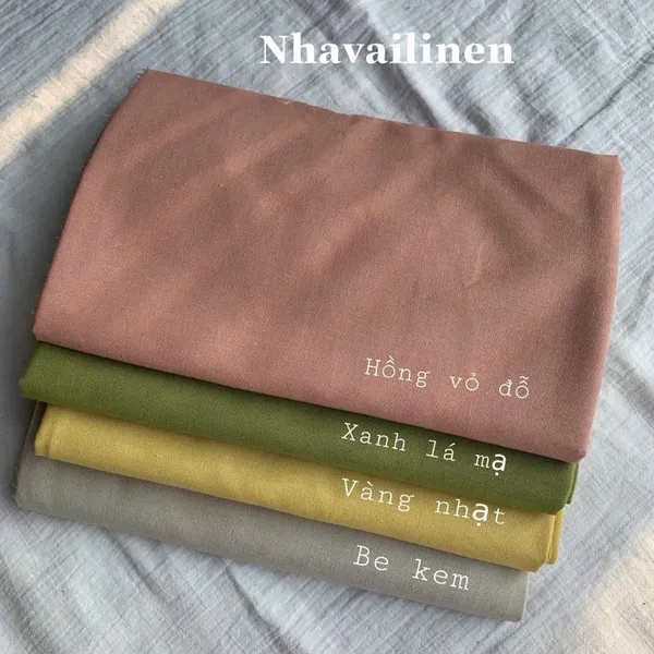 BẢNG MÀU LINEN BỘT DÀY TRƠN