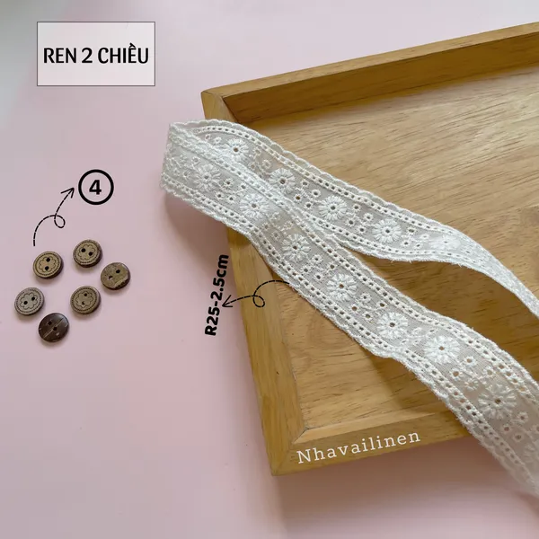 Ren thô boi màu trắng 2 chiều nhiều mẫu mã xinh xắn