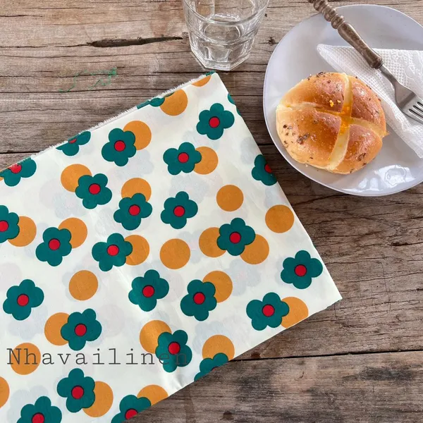 COTTON HỌA TIẾT HOA XANH LÁ