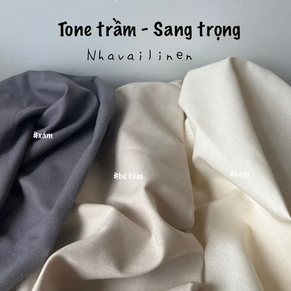 BẢNG MÀU LINEN BỘT DÀY TRƠN