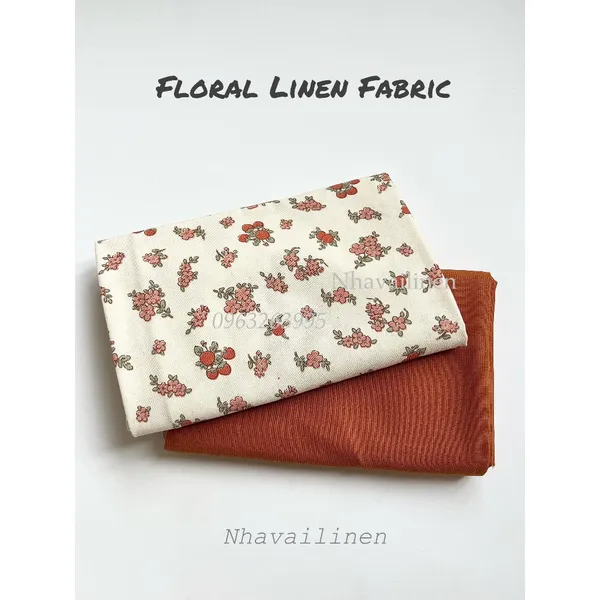 MUSLIN HỌA TIẾT HOA QUẢ