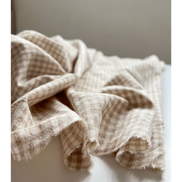 Linen hàn hoạ tiết caro