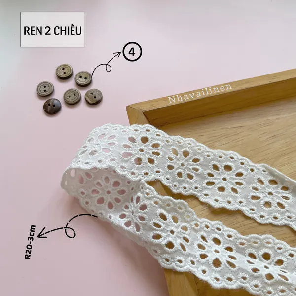 Ren thô boi màu trắng 2 chiều nhiều mẫu mã xinh xắn