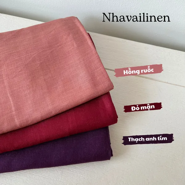 Bảng màu vải Linen Tưng Premium Mịn, Mướt, Sang Trọng 