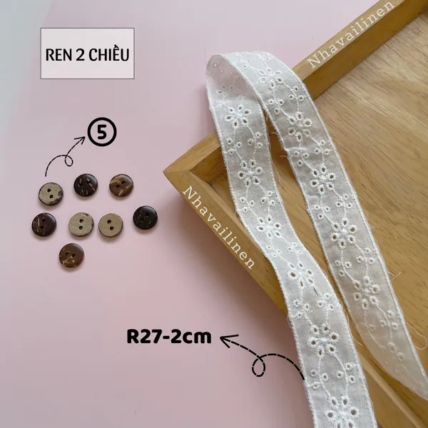 Ren thô boi màu trắng 2 chiều nhiều mẫu mã xinh xắn