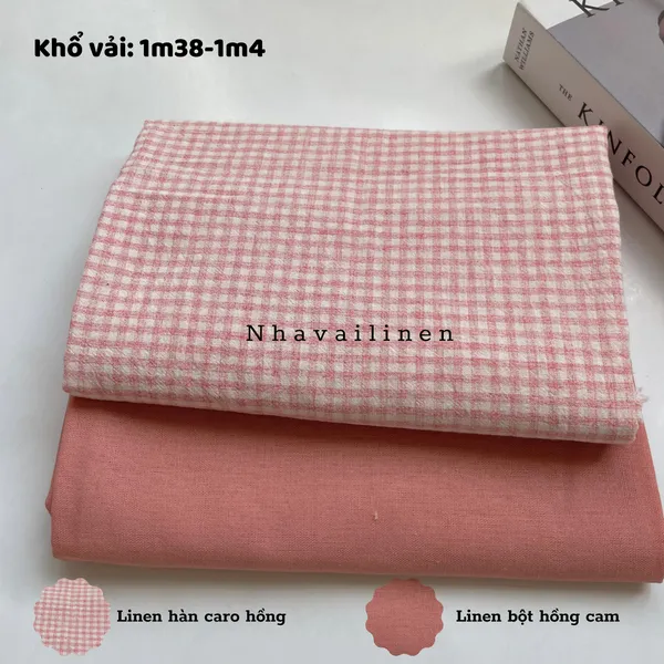 Linen hàn hoạ tiết caro