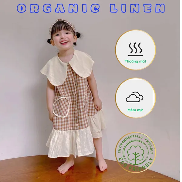 Linen hàn hoạ tiết caro
