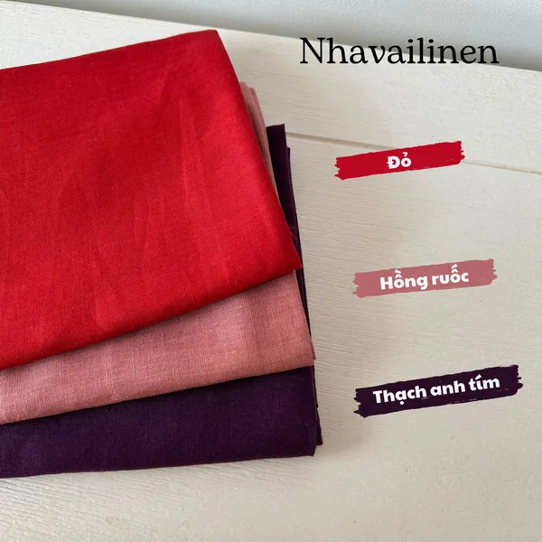 Bảng màu vải Linen Tưng Premium Mịn, Mướt, Sang Trọng 