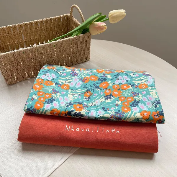 COTTON HỌA TIẾT HOA LOANG