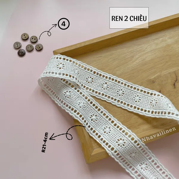 Ren thô boi màu trắng 2 chiều nhiều mẫu mã xinh xắn