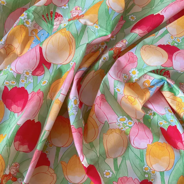 Cotton em bé đội khăn đỏ
