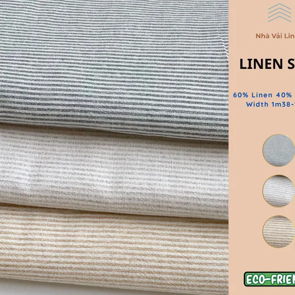 Linen hàn hoạ tiết sọc