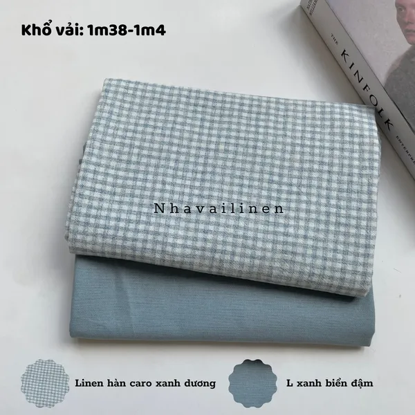 Linen hàn hoạ tiết caro