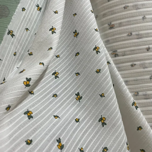 COOTTON DỆT NỔI HỌA TIẾT QUẢ Ô LIU