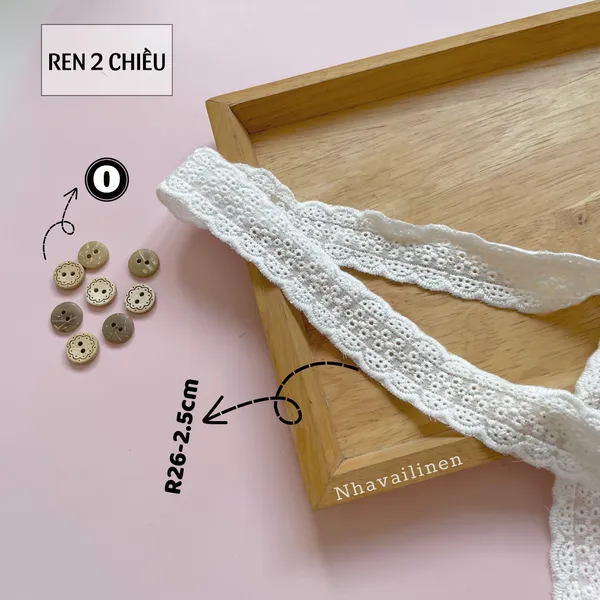 Ren thô boi màu trắng 2 chiều nhiều mẫu mã xinh xắn