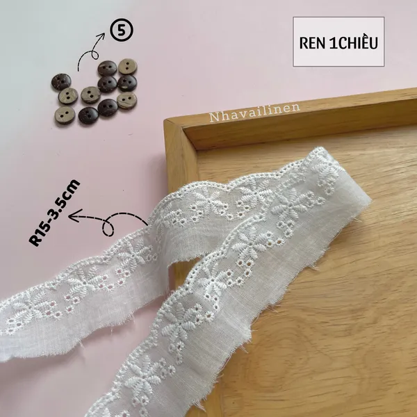 Ren thô boi màu trắng 1 chiều nhiều mẫu mã xinh xắn