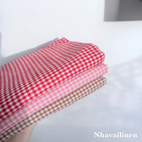 Vải cotton mềm nâu