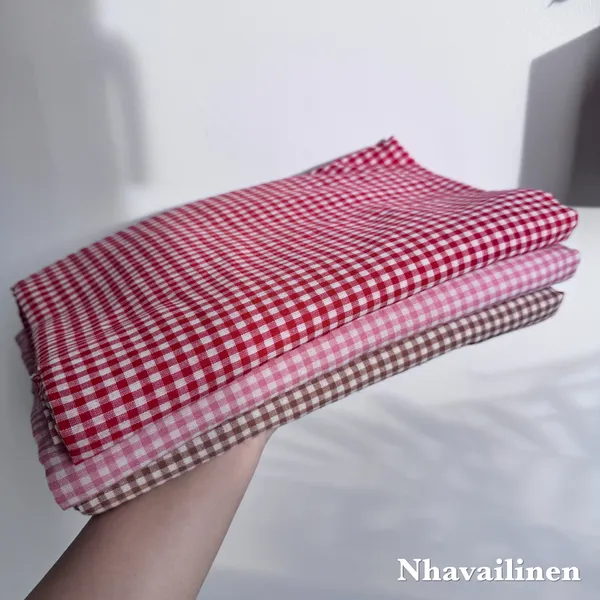 Vải cotton mềm nâu