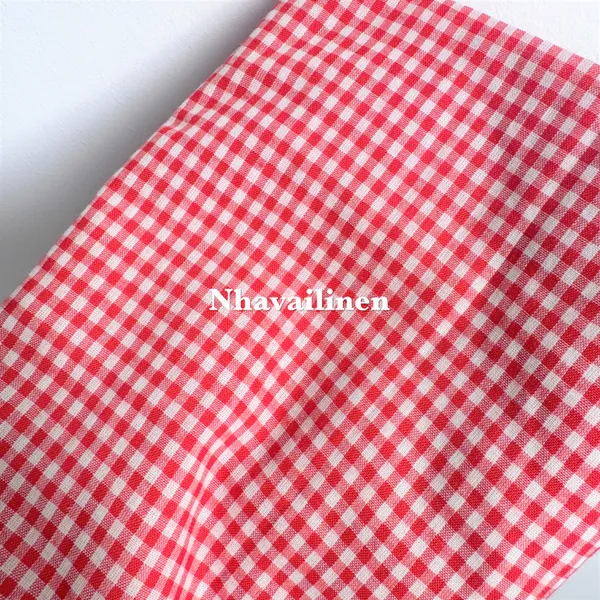 Vải cotton mềm đỏ