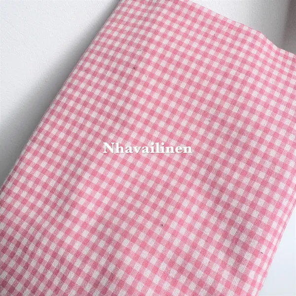 Vải cotton mềm hồng