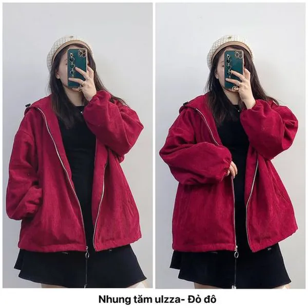 Ngọt ngào đến từ những bộ trang phục vải nhung tăm đỏ