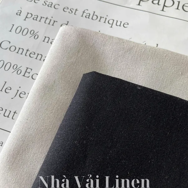 Vải linen bột dày khổ lón 1m55