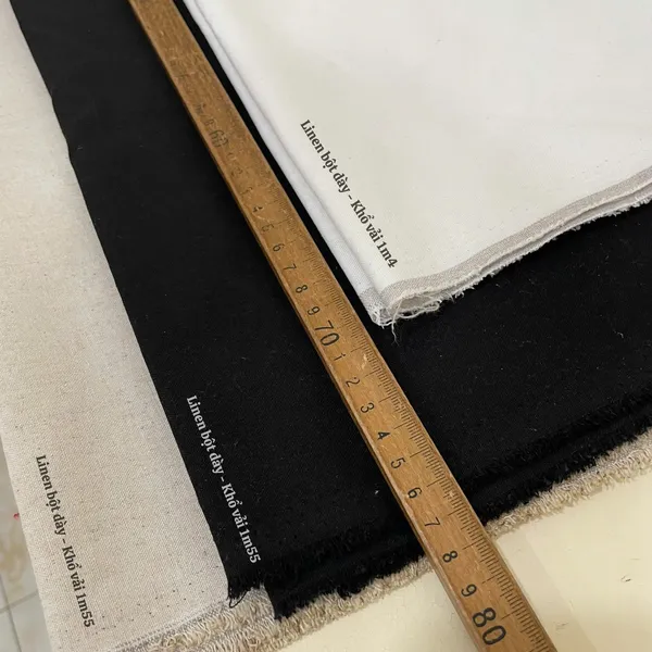 Vải linen bột dày khổ lón 1m55