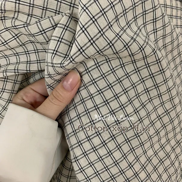 Vải cotton xốp hàn