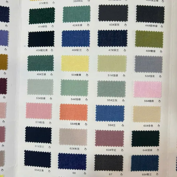 BẢNG MÀU VẢI JEAN 