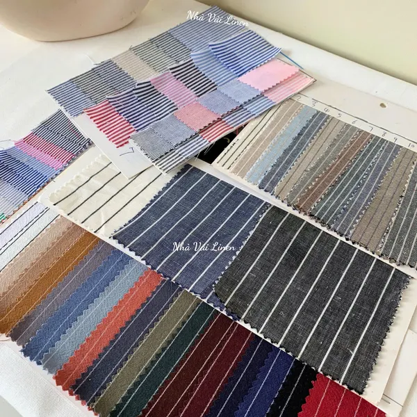 BẢNG MÀU VẢI COTTON SỌC