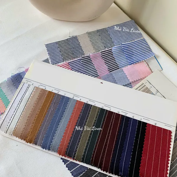 BẢNG MÀU VẢI COTTON SỌC