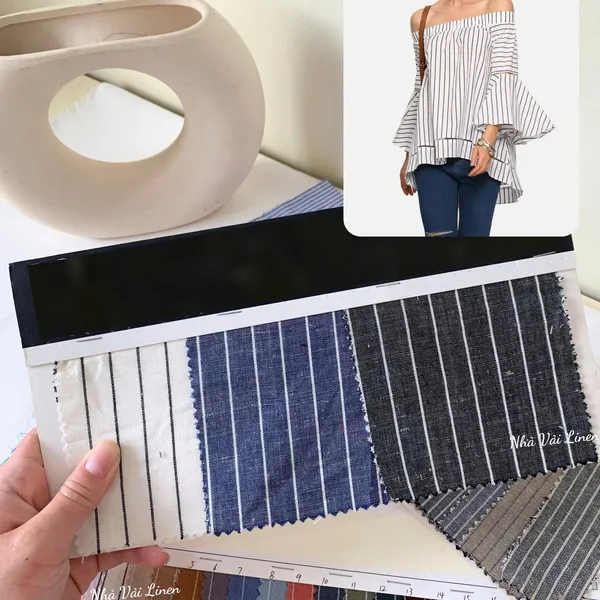 BẢNG MÀU VẢI COTTON SỌC