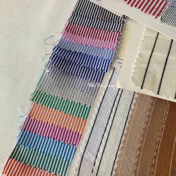 BẢNG MÀU VẢI COTTON SỌC