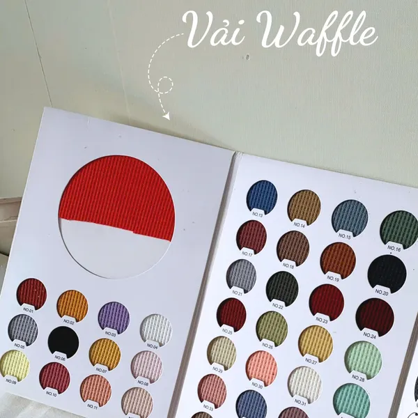 Bảng màu vải waffle