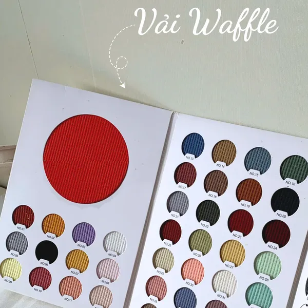 Bảng màu vải waffle