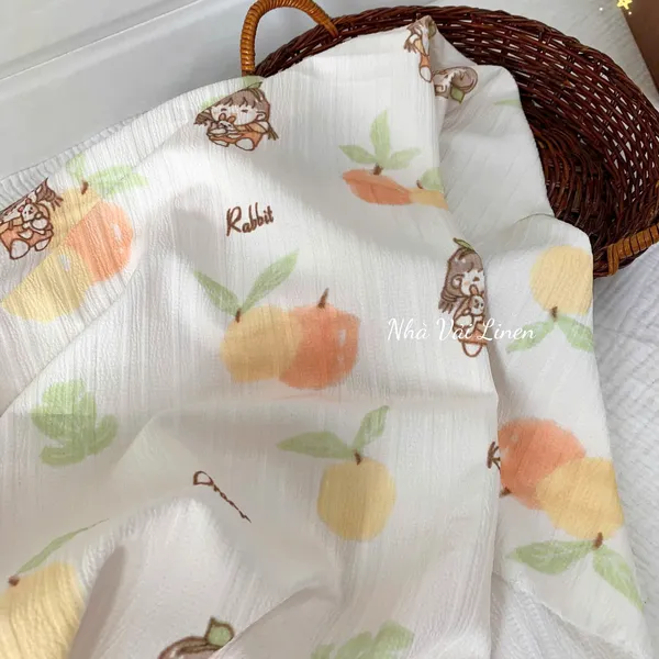 Vải đũi gân cô gái quả cam