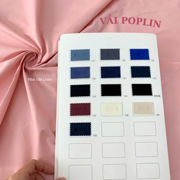 BẢNG MÀU VẢI COTTON POPLIN