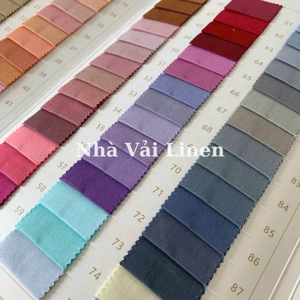 BẢNG MÀU VẢI KAKI MỀM