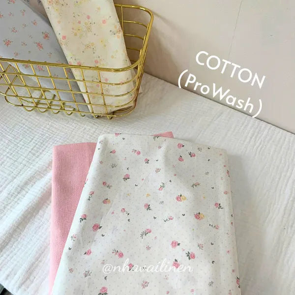 Vải cotton hoạ tiết đã qua xử lý